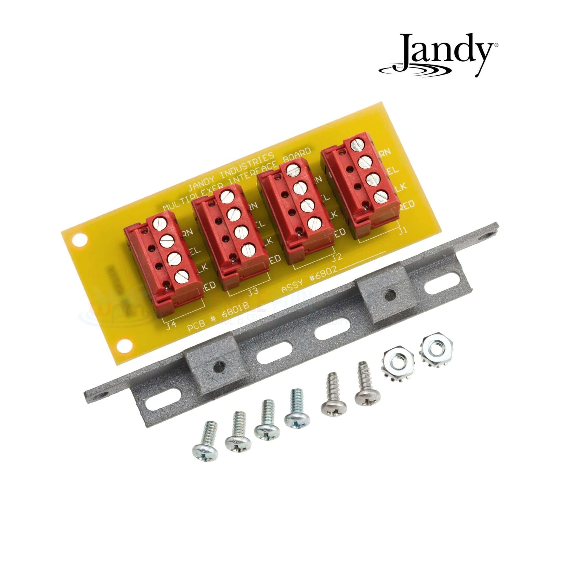 Jandy AquaLink Multiplex Printed Circuit Board 6584 with connectors and hardware from Discount Pool Mart DPM.