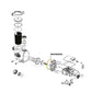 Exploded view of Jandy Backplate O-Ring R0446300 for Stealth and ePump, provided by Discount Pool Mart DPM.