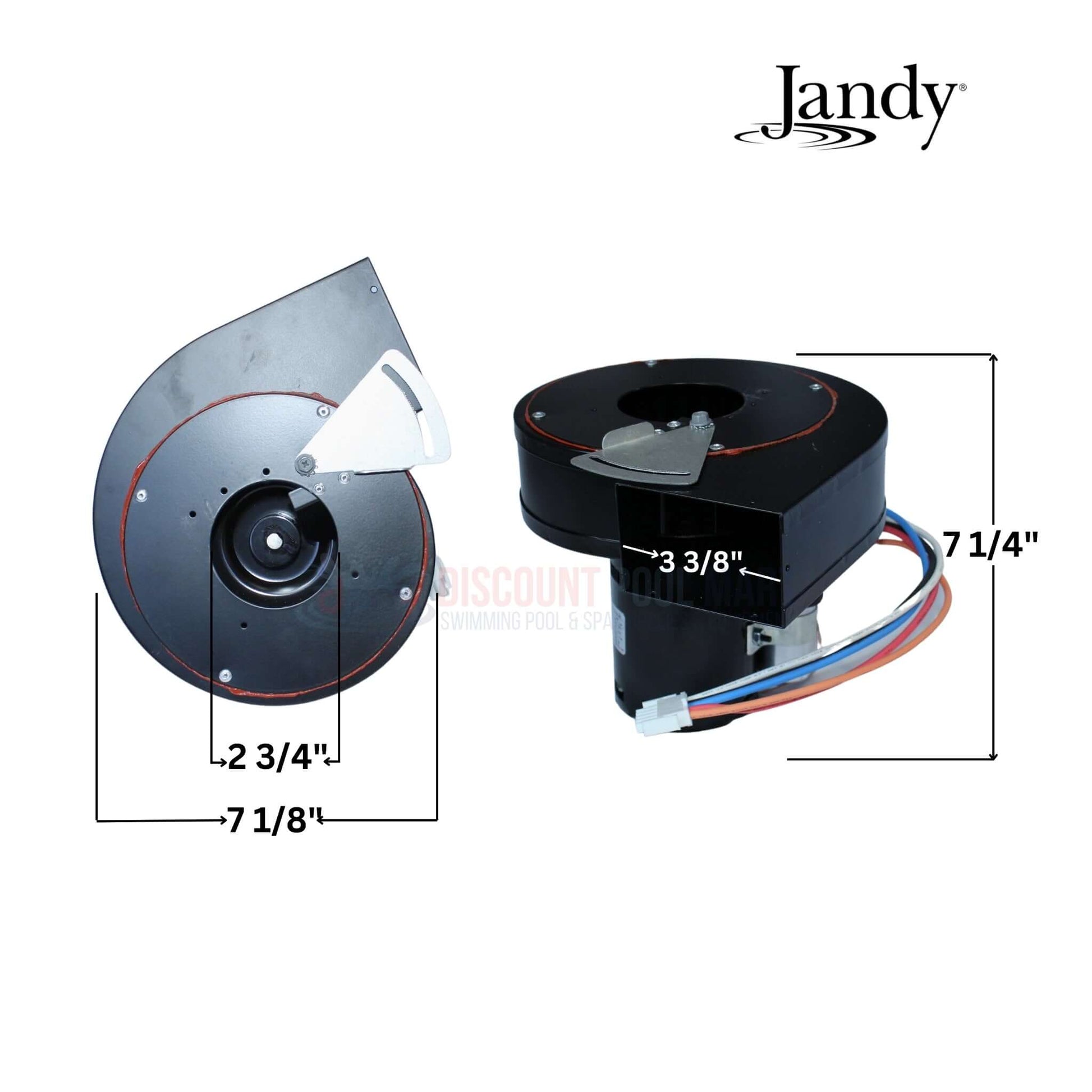 Jandy Blower Assembly with Gasket R0455600 for LXI Heaters at Discount Pool Mart DPM