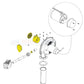 Exploded view of Jandy Gas Orifice Kit R0591608 components for HXi 400 heaters from Discount Pool Mart DPM.