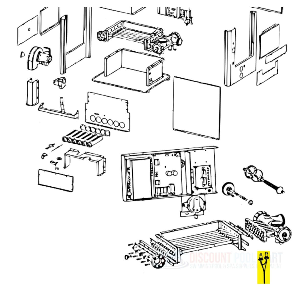 Exploded view of Jandy High Limit Switch Harness R0457400 for LXi and LRZE heaters, available at Discount Pool Mart DPM.