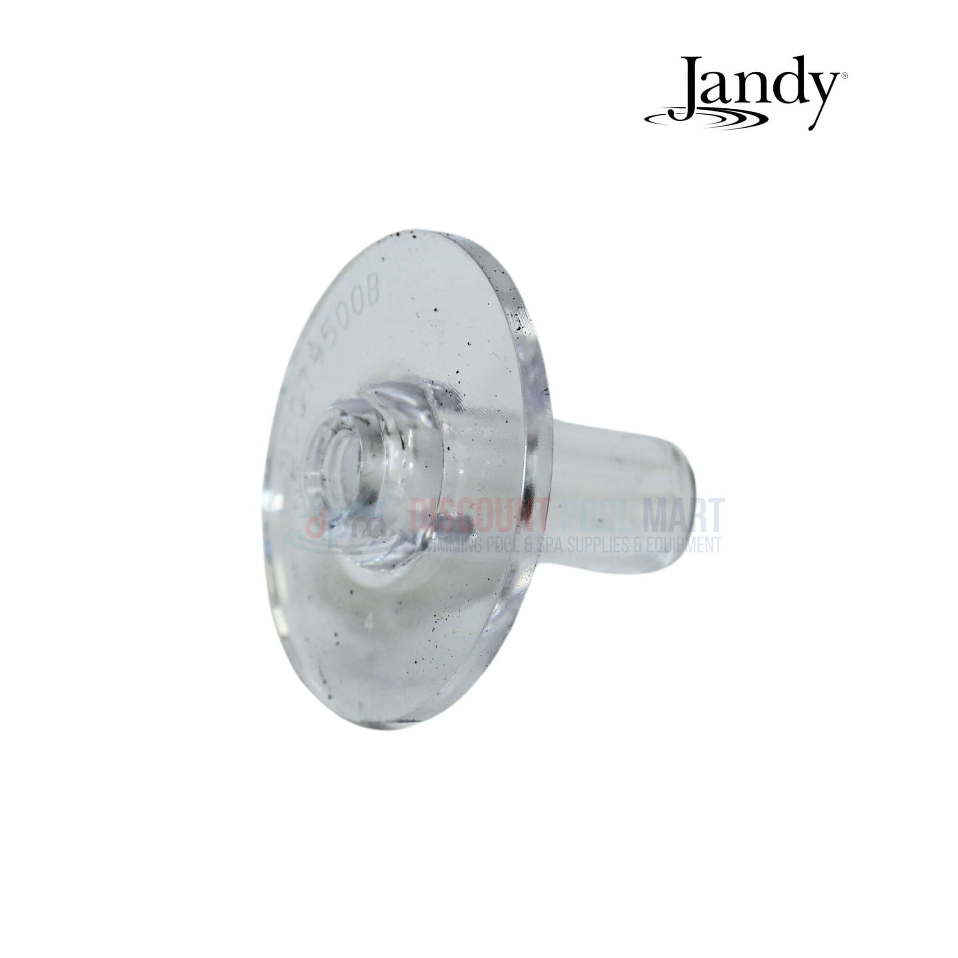 Jandy pool heater part, clear plastic component from Discount Pool Mart DPM, essential for efficient heater function.