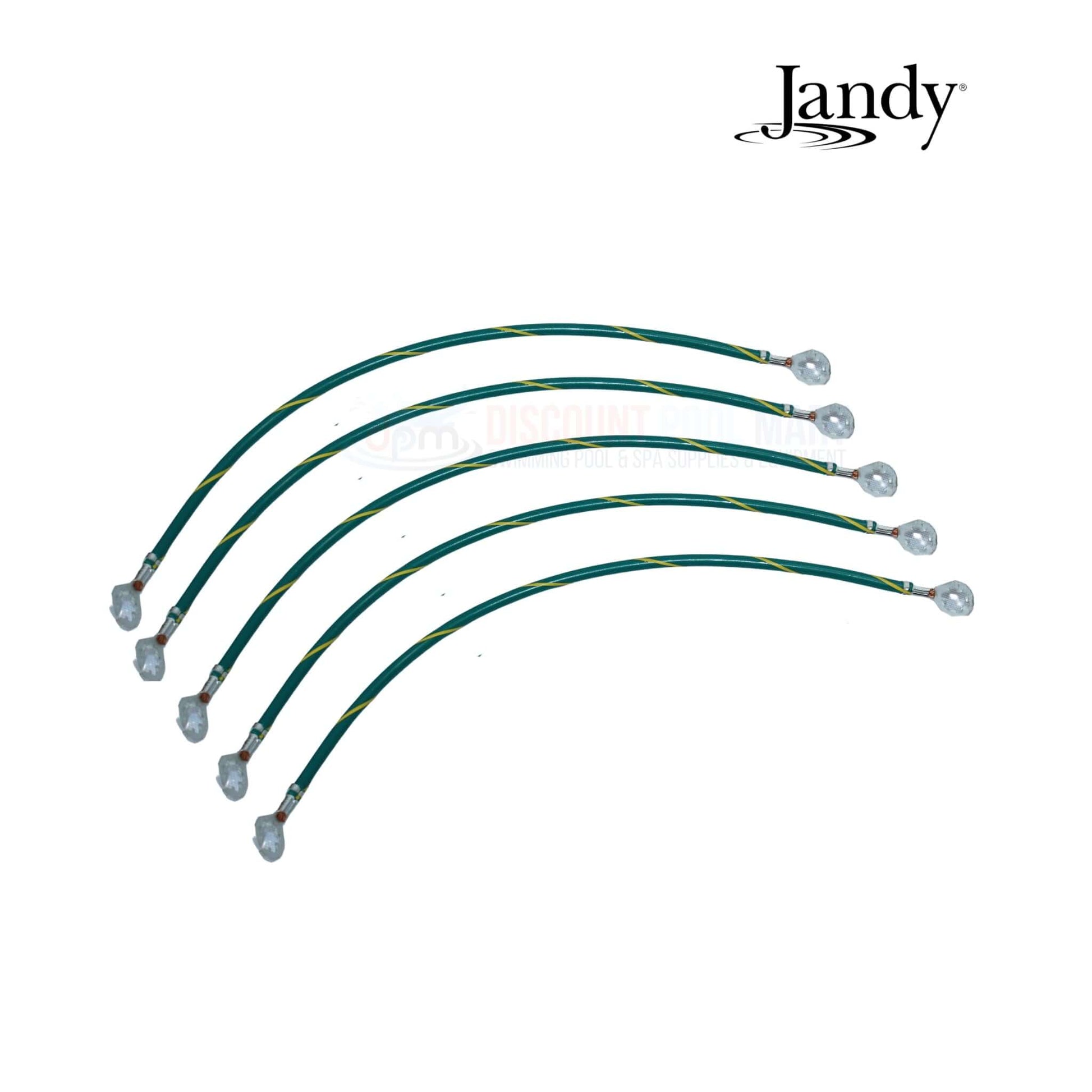 Jandy R0988900 Wiring Harness Kit showing five durable wires with factory connectors, designed for JXiQ heaters. Discount Pool Mart.
