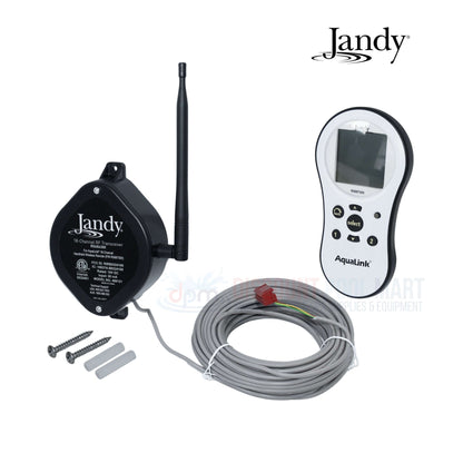 Jandy PDA-P4 AquaLink Control System with wireless remote and antenna from Discount Pool Mart DPM for pool automation.