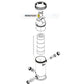 Exploded view of Jandy Pressure Gauge Adapter R0557100 for CS filters from Discount Pool Mart DPM.