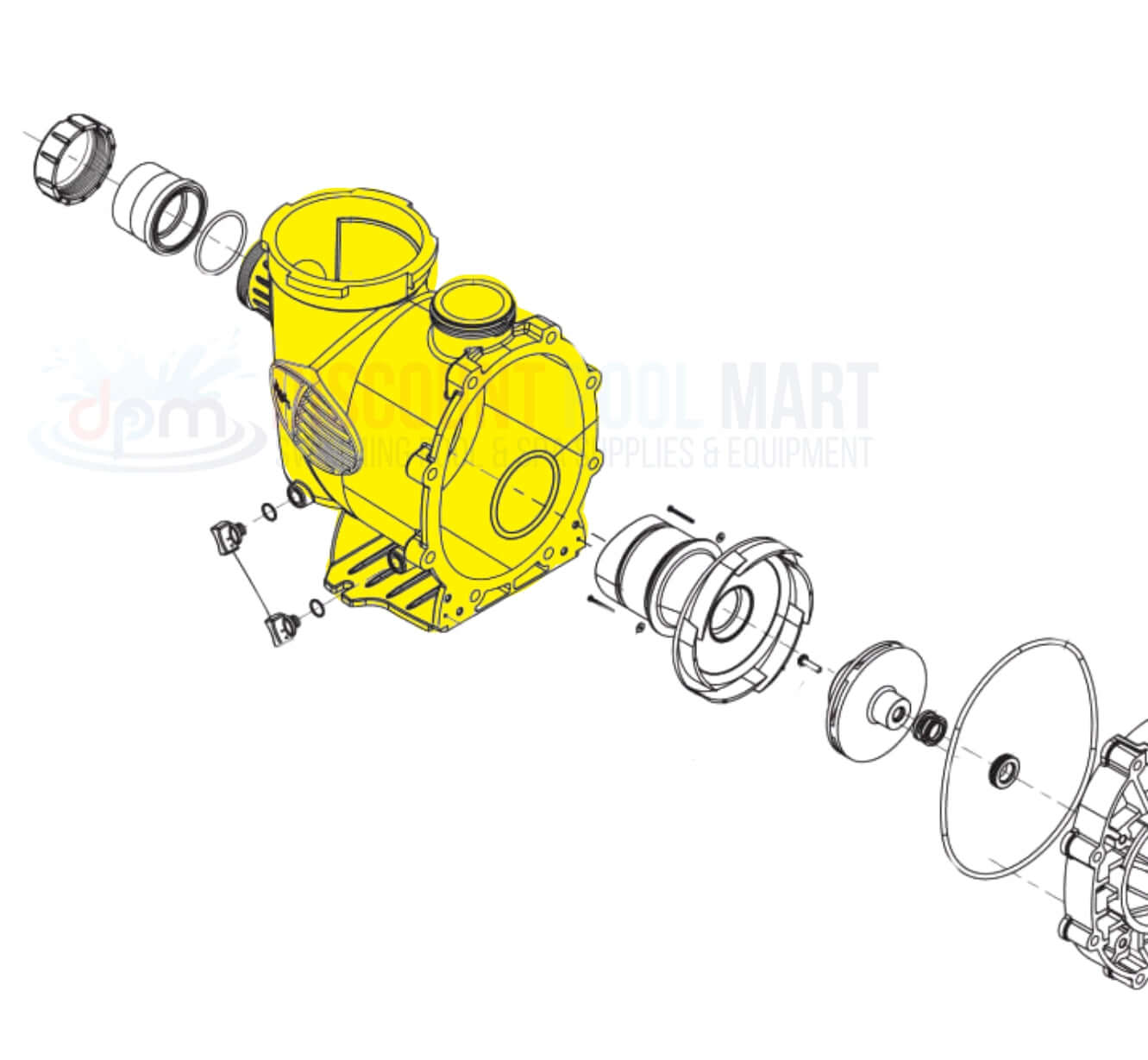 R0448700 | Jandy Pump Body For PlusHP PHPF and PHPM Pumps