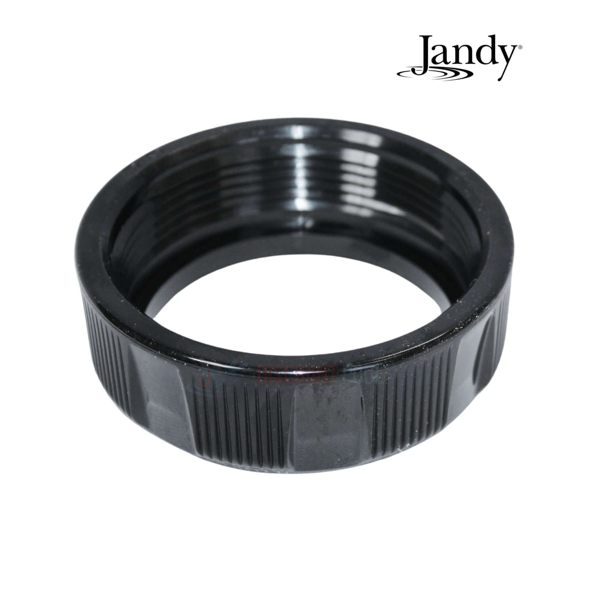 Jandy replacement part, black threaded nut, essential for pool equipment maintenance at Discount Pool Mart DPM.