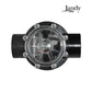 Jandy Swing Straight Check Valve 7307 with clear lid for pool systems - Discount Pool Mart DPM. Durable CPVC construction.