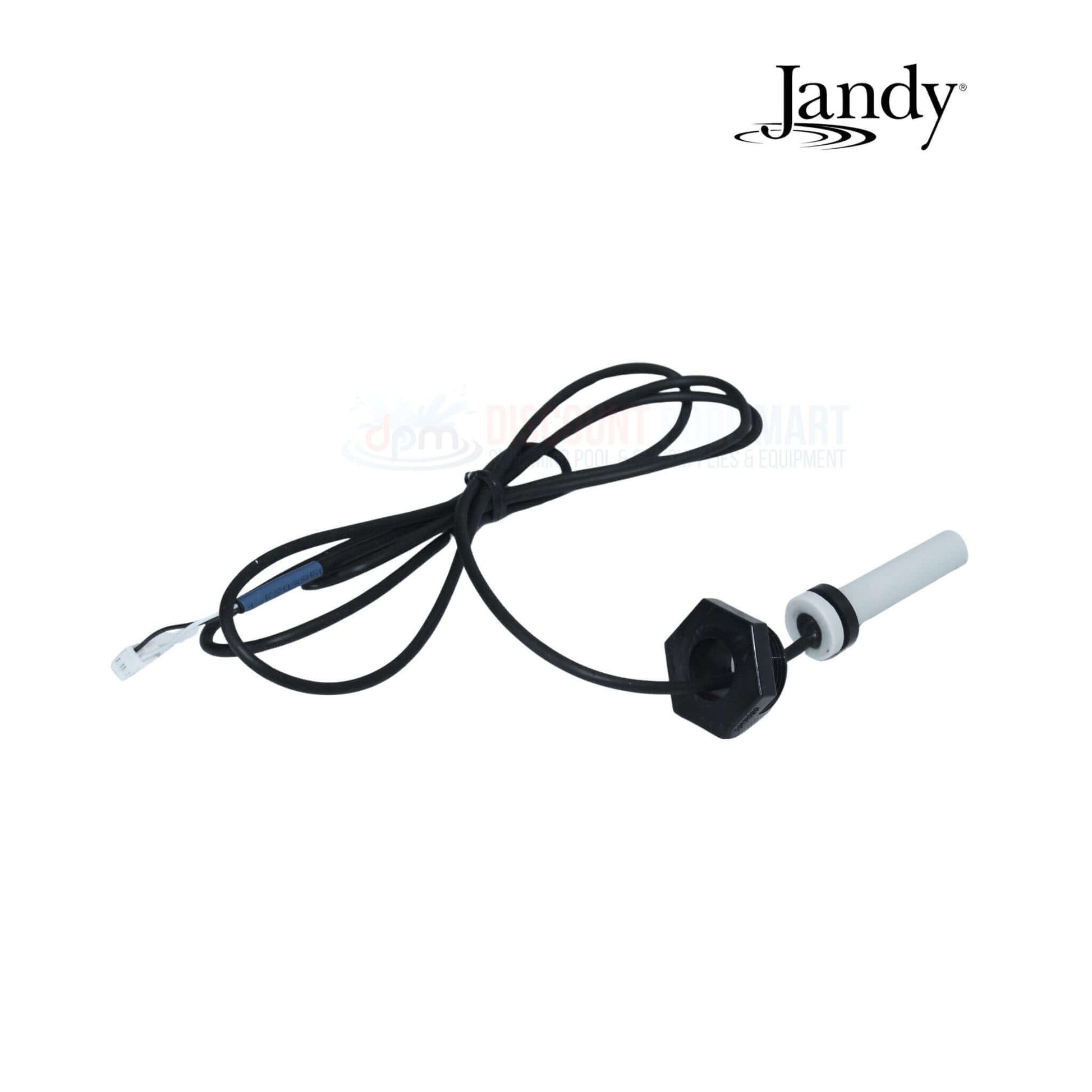 Jandy Temperature Sensor Kit R0456502 for JXiQ Heaters, black and white inlet thermistor assembly from Discount Pool Mart.