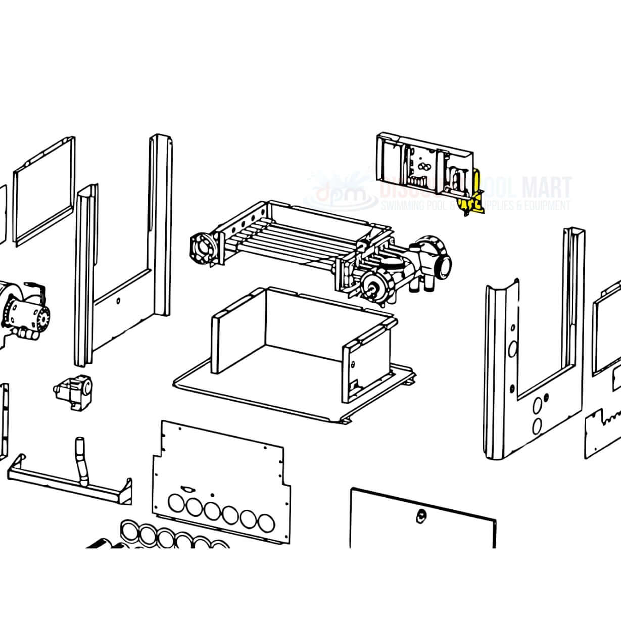 Diagram of Jandy Transformer parts for LXi Heaters E0263200 R0456300 at Discount Pool Mart DPM.