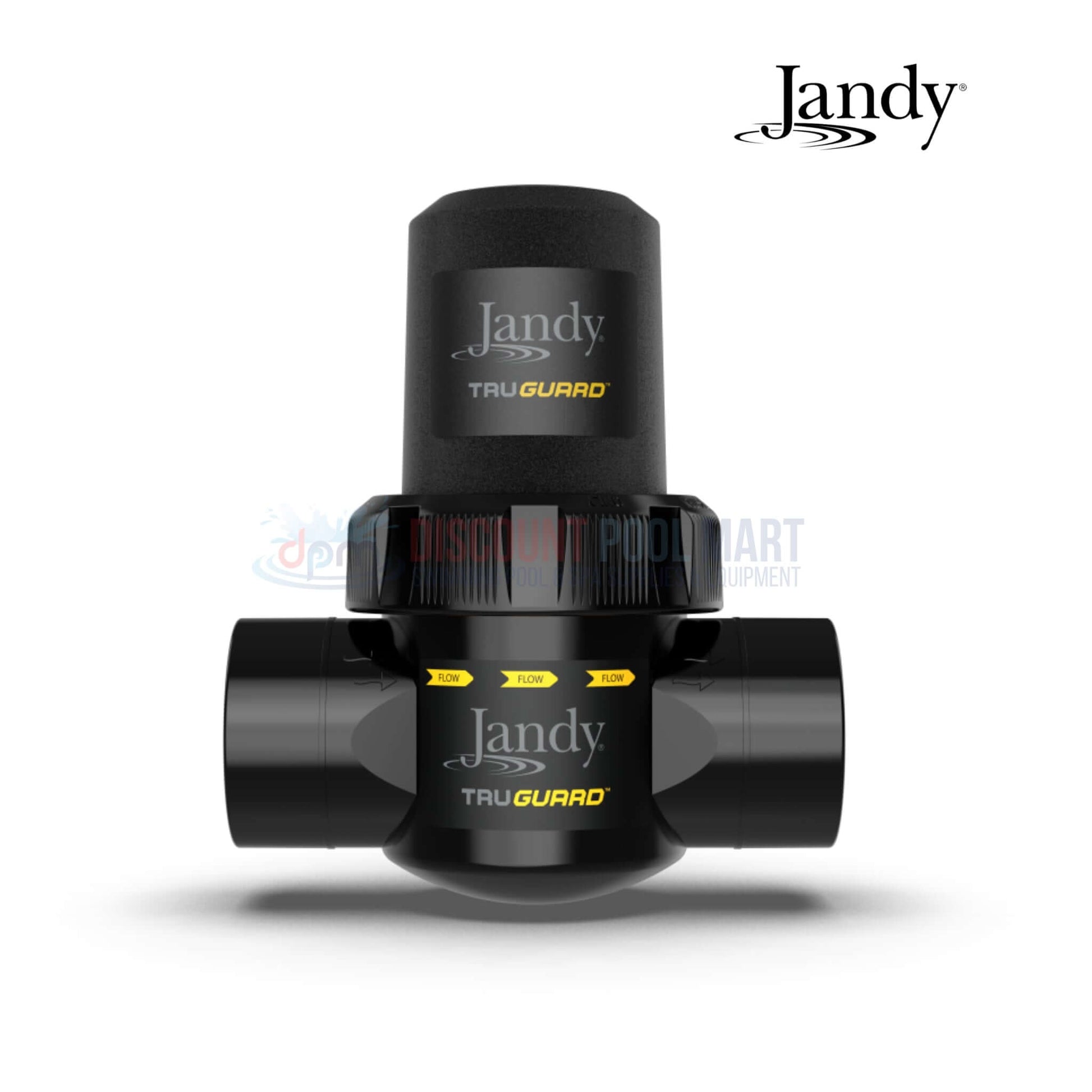 Jandy TruGuard Mineral Filter & Sanitizer in black, top view, part number SKU 12345, ideal for pool supplies from Discount Pool Mart.