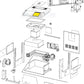 Exploded view diagram of Jandy Universal Control User Interface R0458300 by Discount Pool Mart DPM.