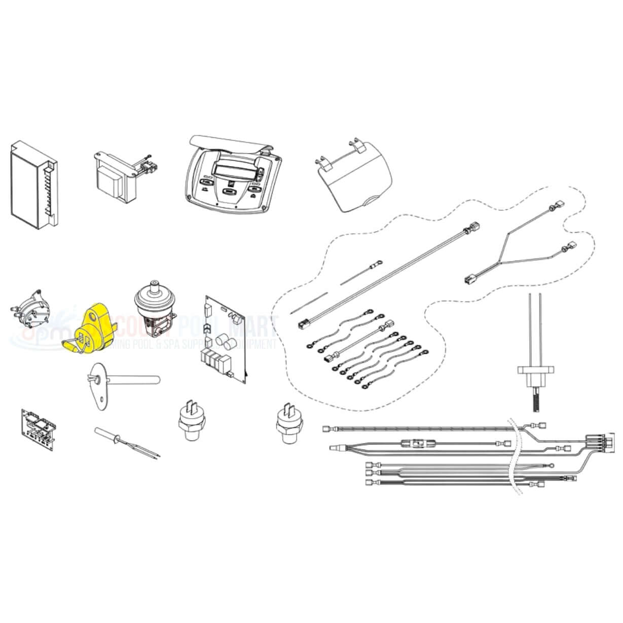 Jandy Vent Fusible Link R0524300 components, compatible with LXi, JXi, Legacy LRZ heaters from Discount Pool Mart DPM.