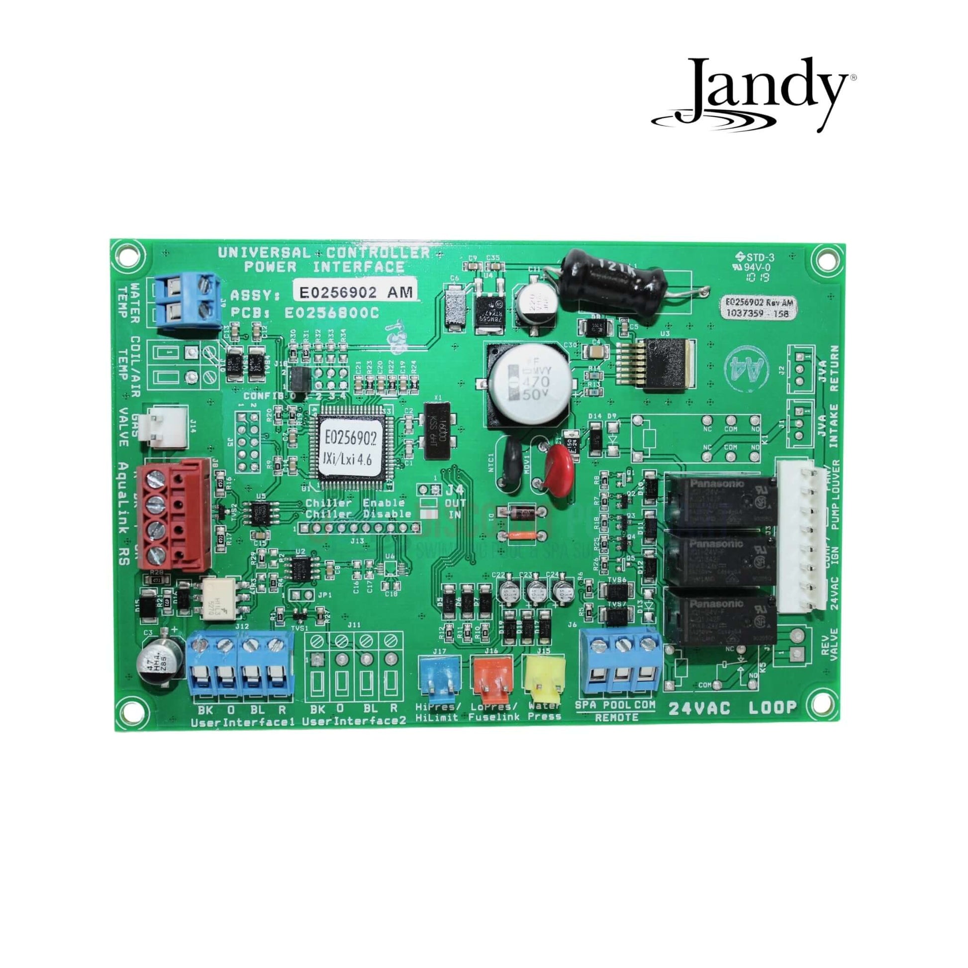 Jandy Controller Power Interface PCB R0458200 for LXi and JXi heaters at Discount Pool Mart DPM.
