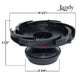 Jandy diffuser with O-ring for FloPro pumps, dimensions 6.5" x 3.5", essential part by Discount Pool Mart DPM.
