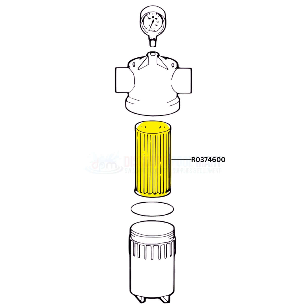 R0374600 | Jandy Filter Element for Ray-Vac Energy Filters
