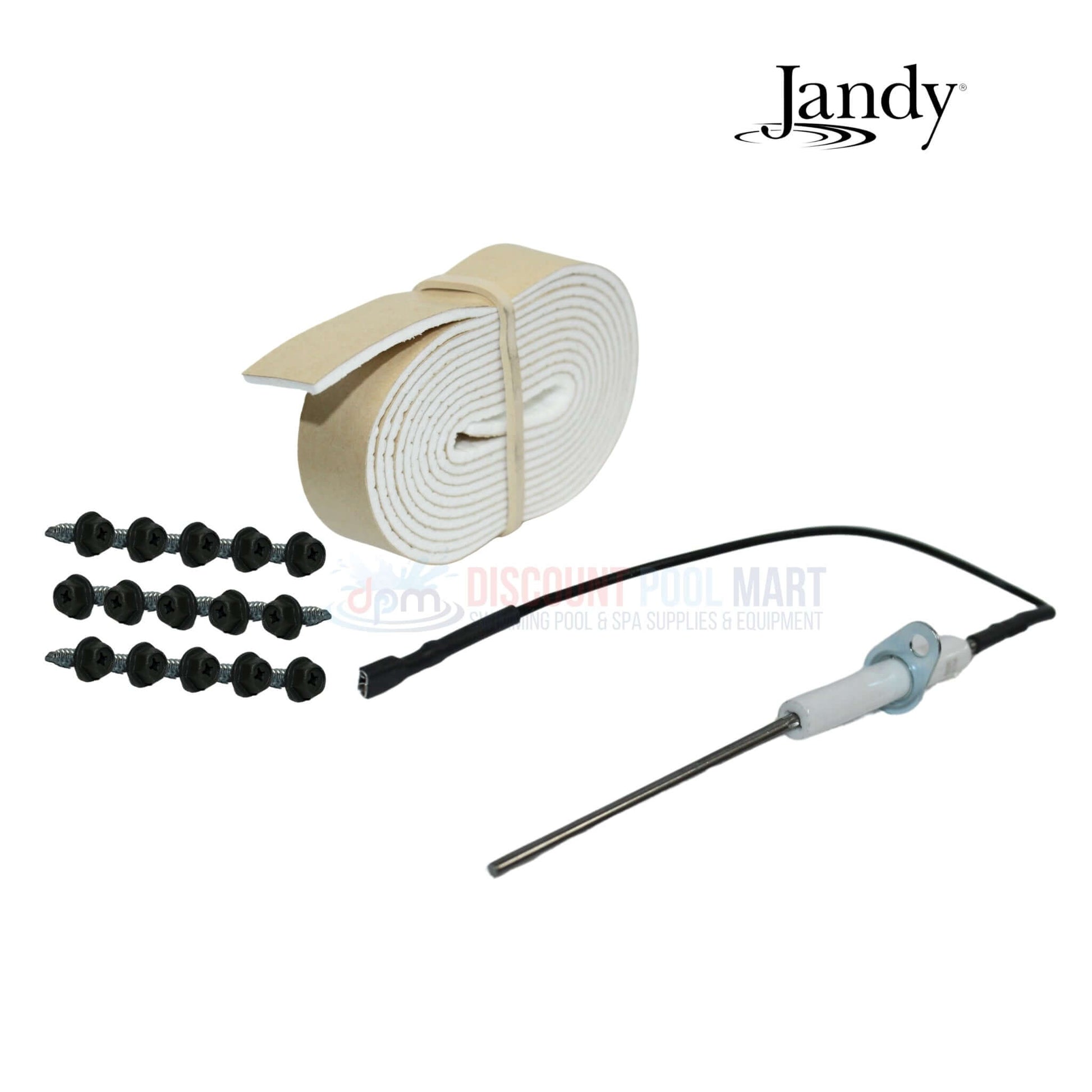 Jandy Flame Sensor Rod R0458600 with accessories for LXi heaters available at Discount Pool Mart (DPM).