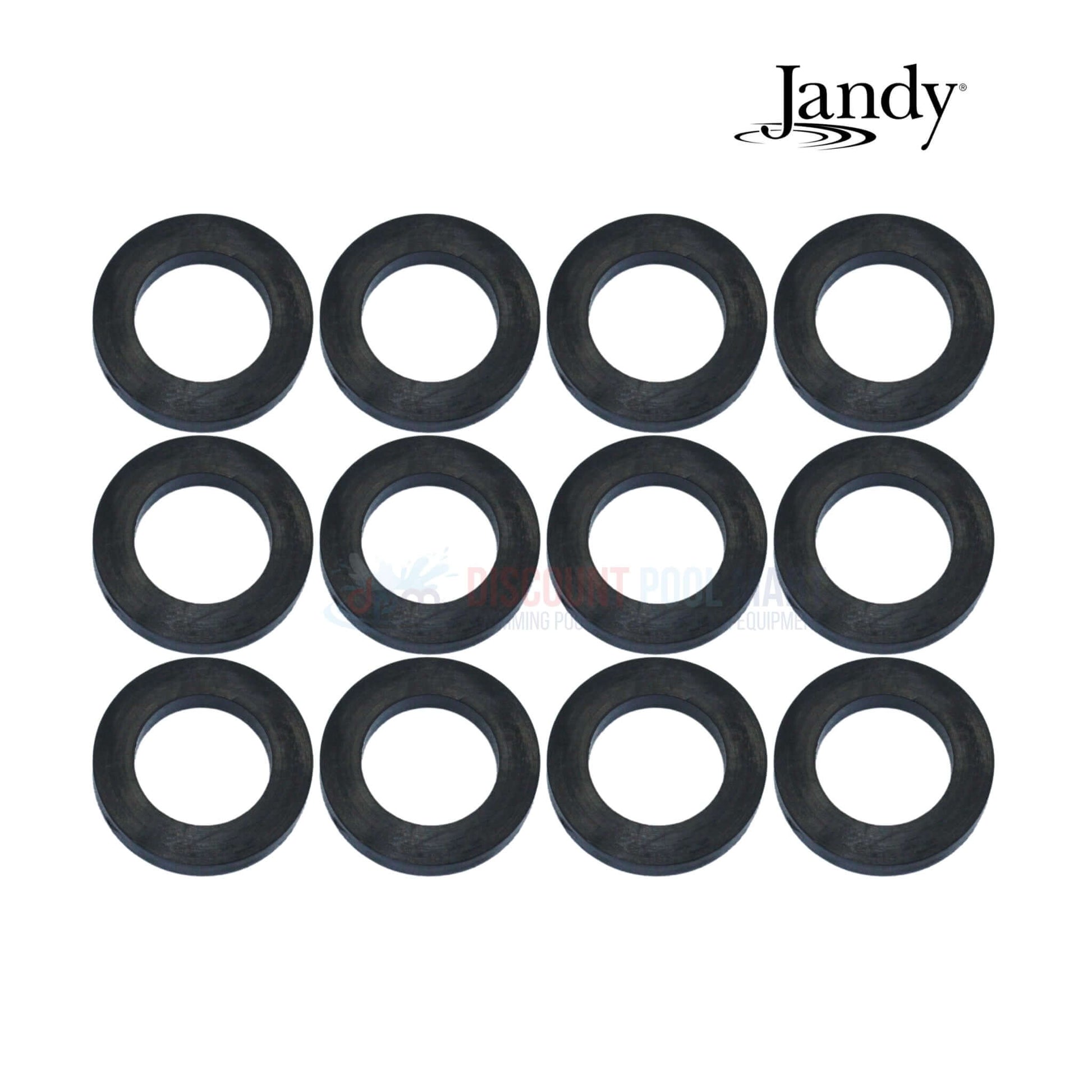 Jandy Gasket Seals for JXI Heater Manifold, OEM kit R0589500 from Discount Pool Mart DPM, 12 quality rubber washers.