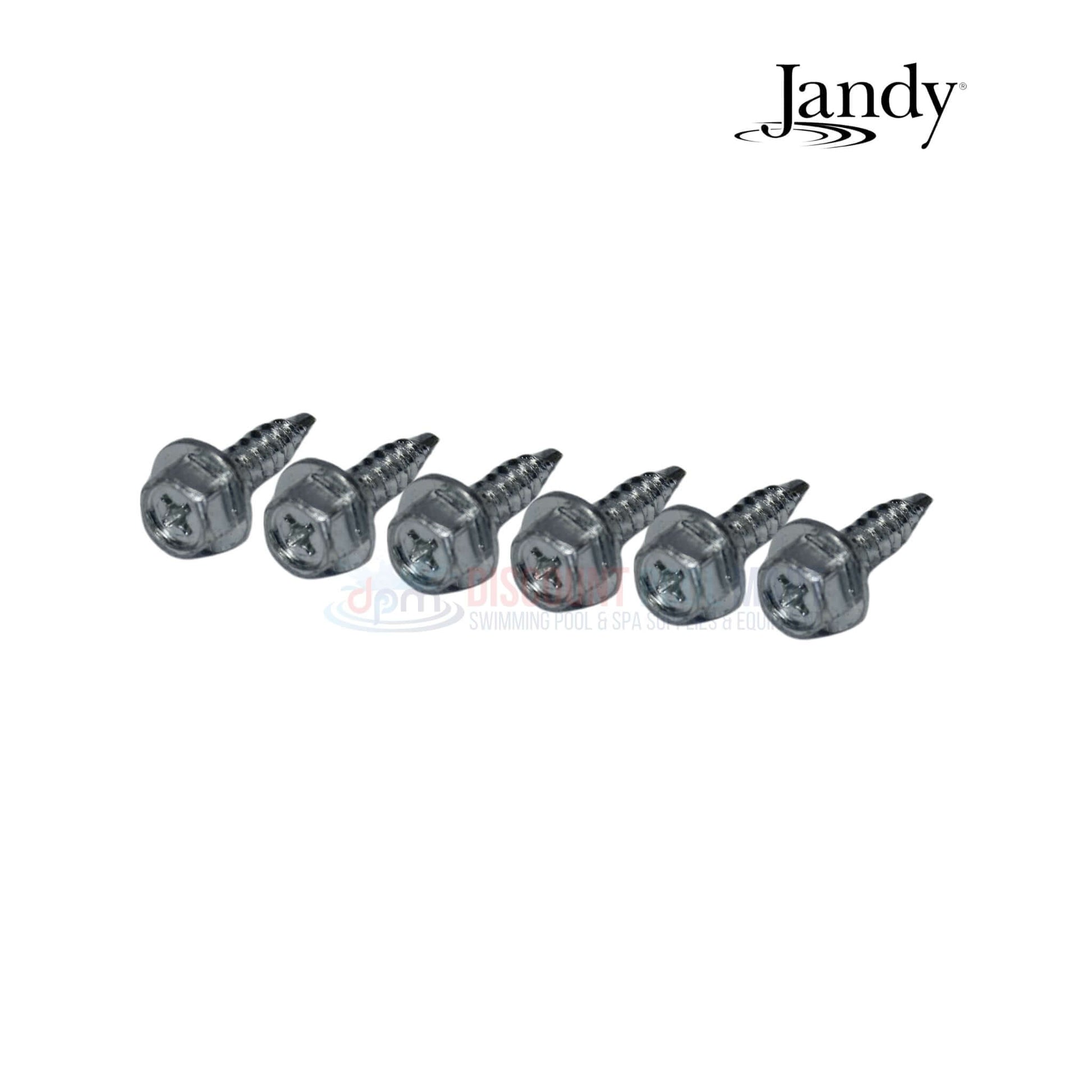 Jandy screws for pool and spa equipment installation, available at Discount Pool Mart (DPM). Reliable fastening solution.