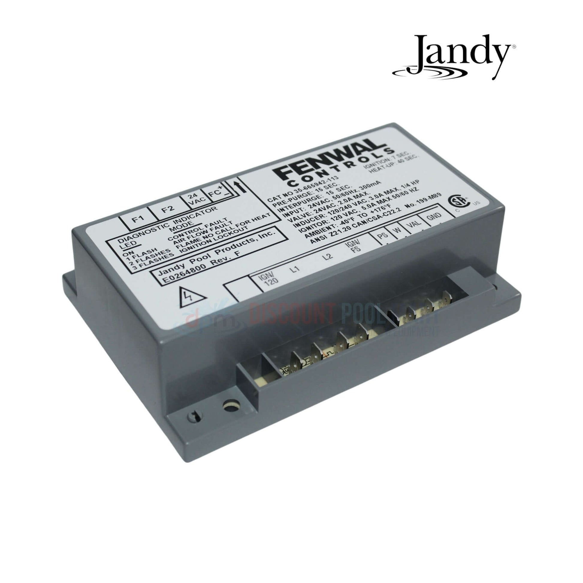 Jandy Ignition Control R0456900 for JXi and LXi heaters by Discount Pool Mart DPM, essential for pool and spa operation.