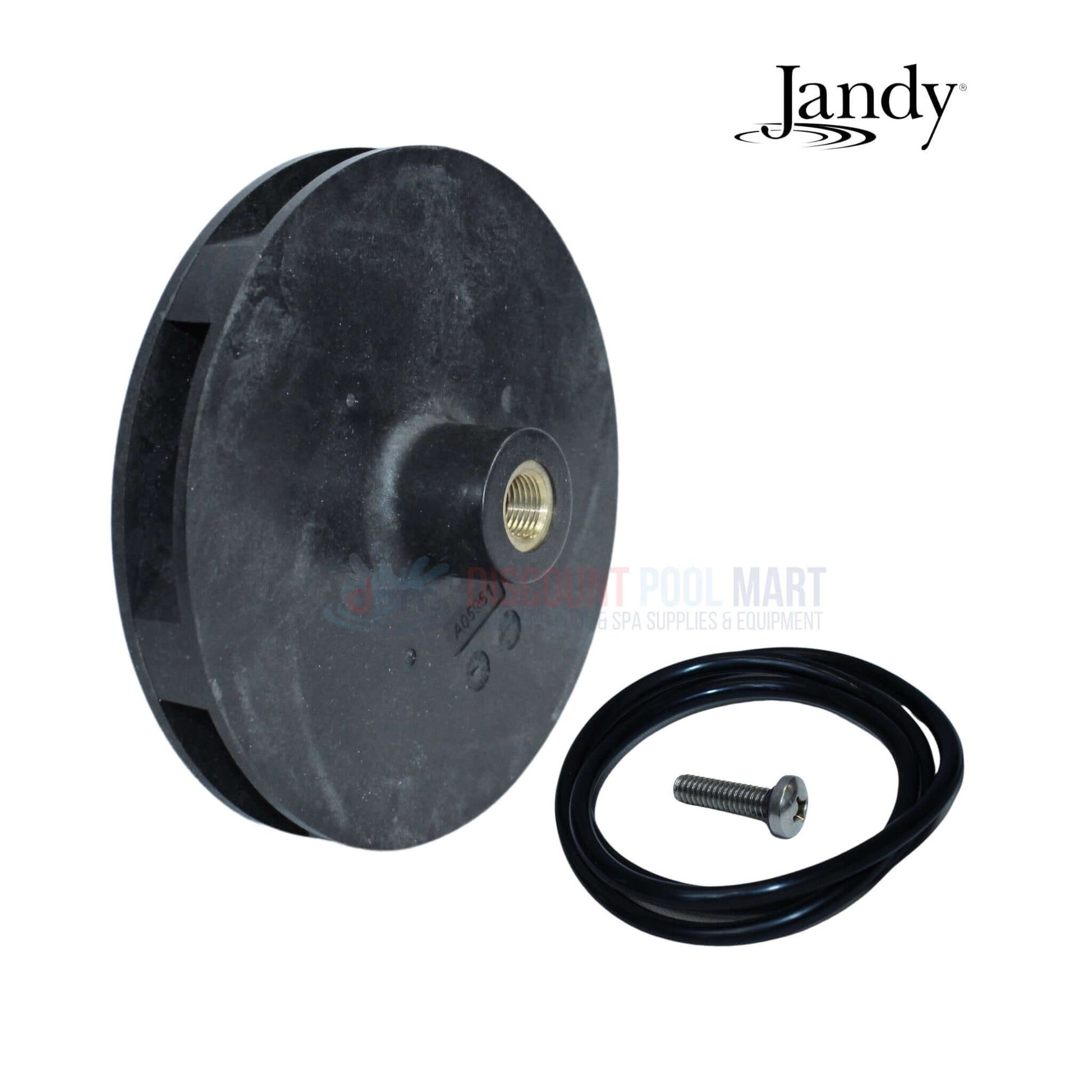 Jandy Impeller Kit R0807207 includes impeller, screw, and O-ring for SWF125 0.75HP and SHPF 5HP pumps at Discount Pool Mart.