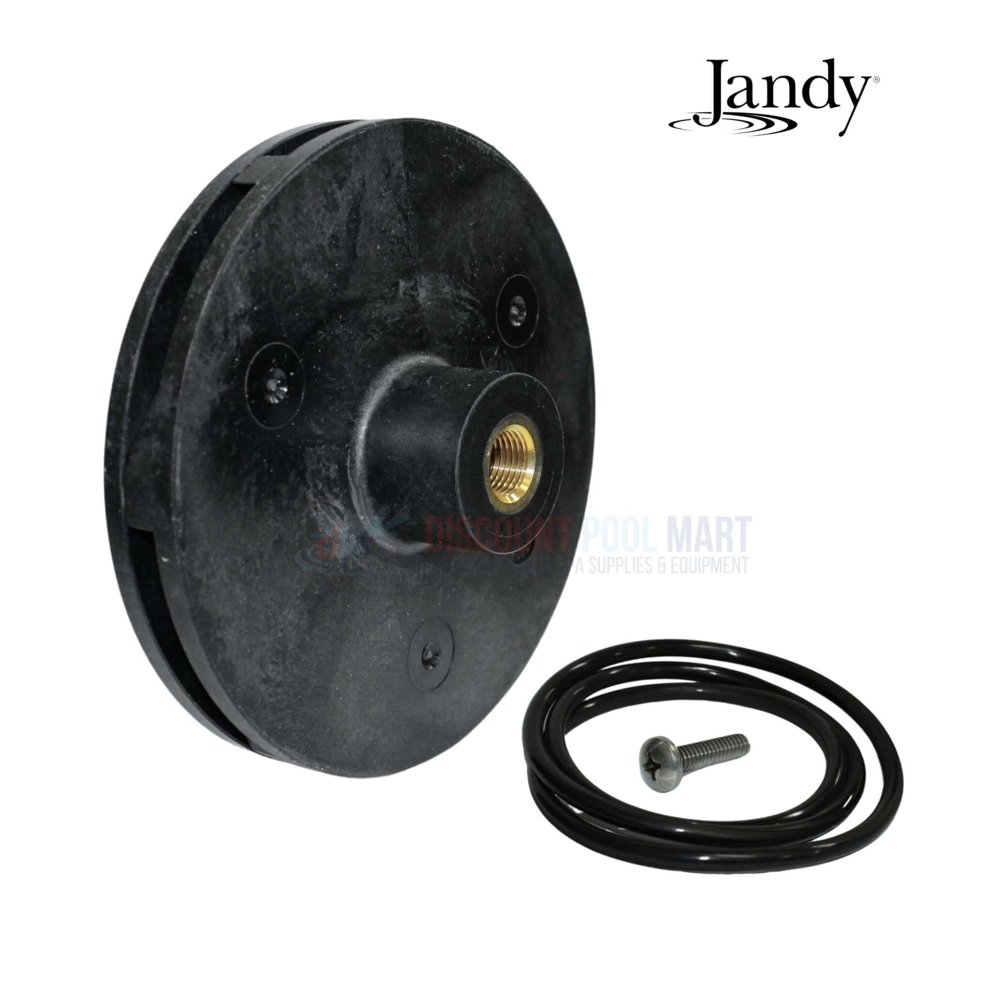Jandy Impeller Kit R0807202 for 1HP and 1.5HP pumps, includes screw and O-ring. Discount Pool Mart DPM.