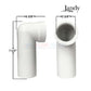 Jandy Inlet Elbow with O-Ring for DEV and DEL Filters from Discount Pool Mart, essential for leak-free pool filter systems.