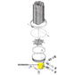 Exploded view of Jandy Inlet Elbow with O-Ring R0358400, essential for DEV and DEL pool filters at Discount Pool Mart DPM.