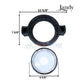 Jandy Locking Ring Lid R0448800 for PlusHP PHP PHPM MHPM Pumps at Discount Pool Mart DPM, dimensions included.