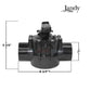 Jandy NeverLube 2-Port Diverter Valve 4724 dimensions; Durable CPVC for pool systems; Discount Pool Mart DPM.