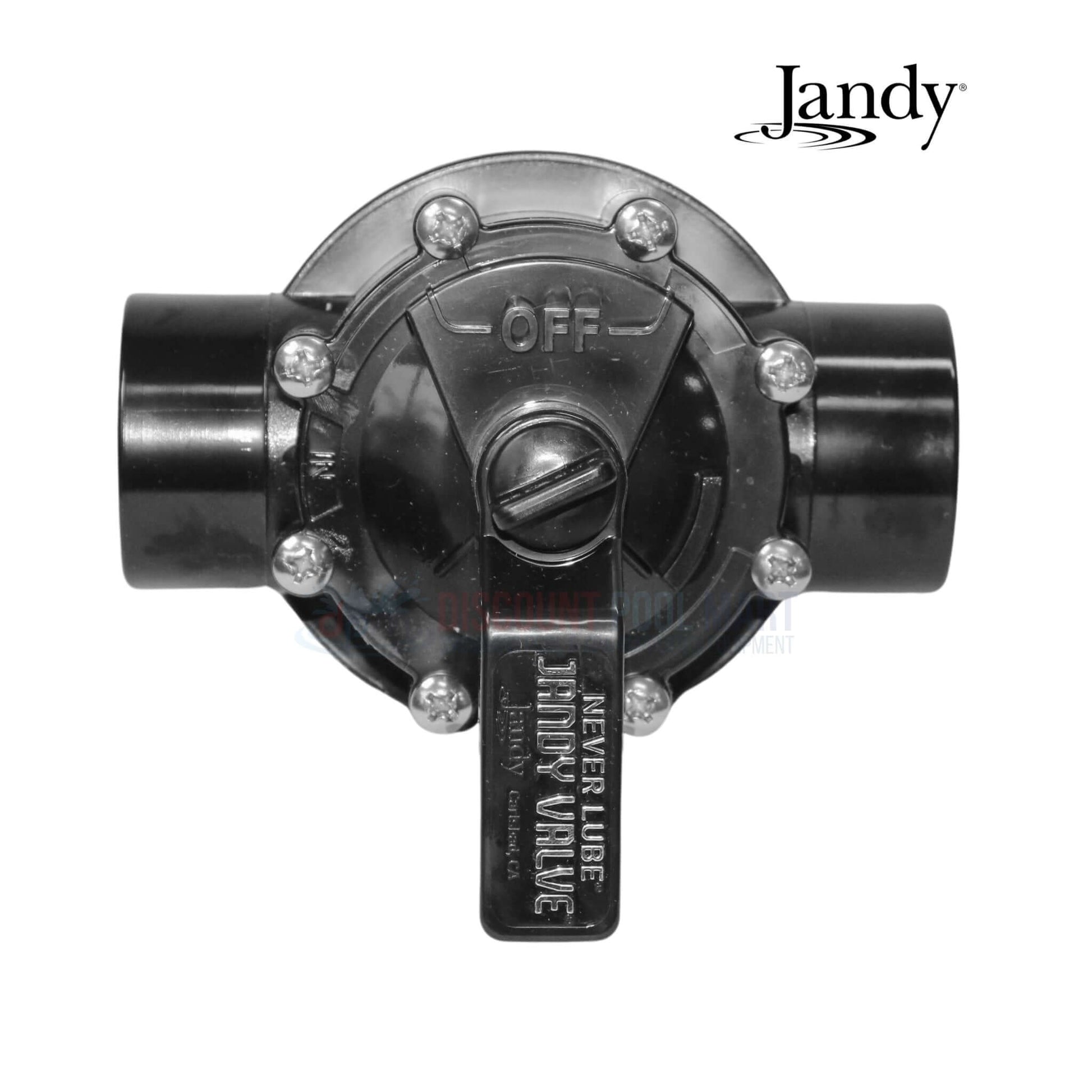 Jandy Neverlube 2 Port Diverter Valve 4724 for pool and spa systems at Discount Pool Mart DPM, 1.5" - 2" size.