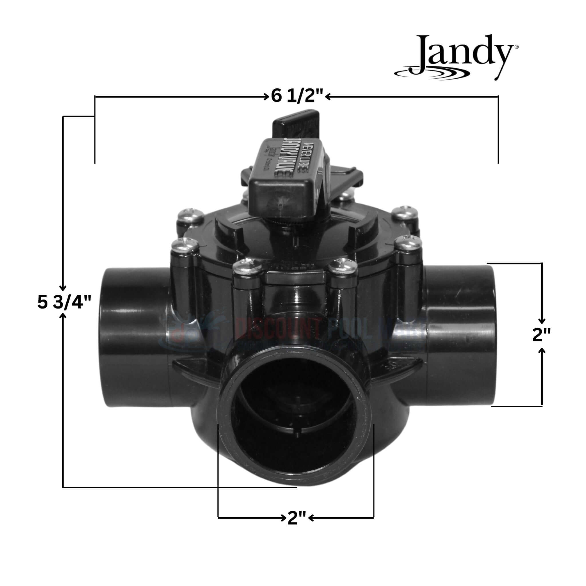 4715 | Jandy NeverLube 3-Port Diverter Valve | 1.5 Inch - 2 Inch