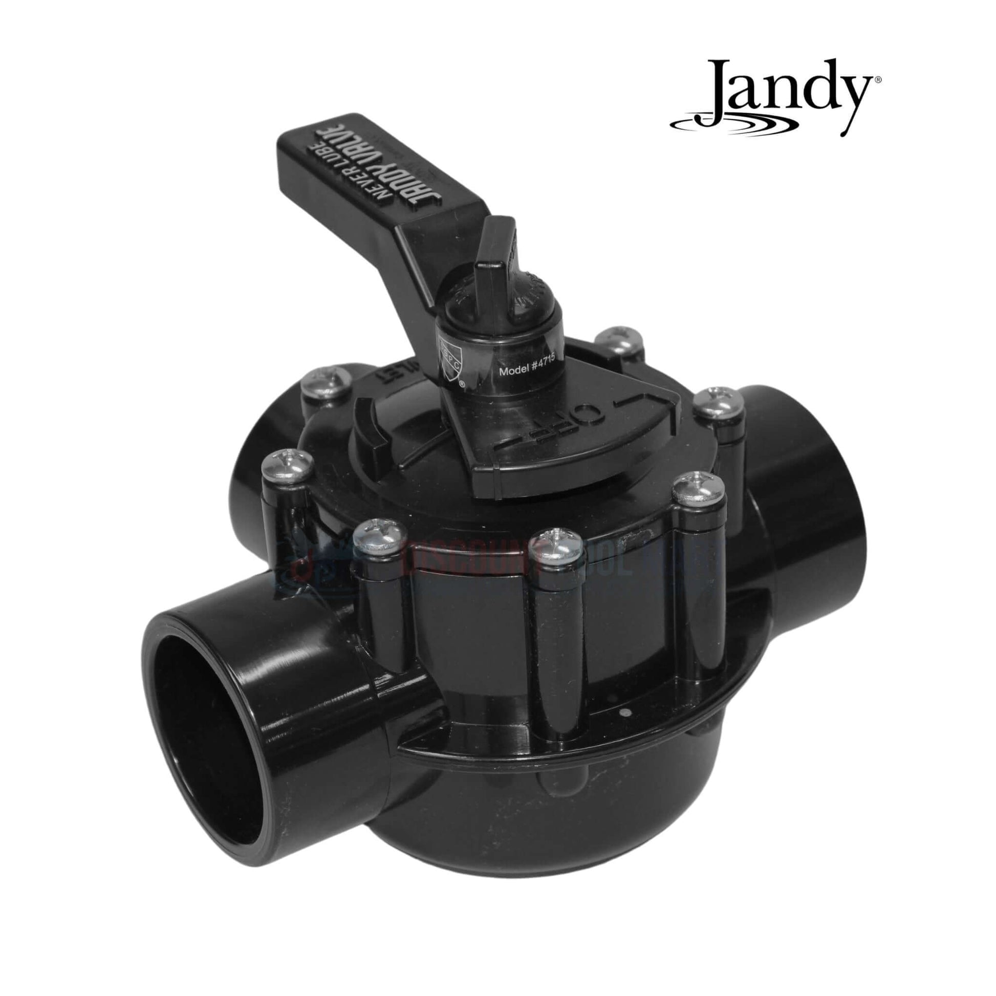 Jandy Neverlube 3 Port Diverter Valve 4715 from Discount Pool Mart DPM, durable CPVC construction for pool and spa systems.
