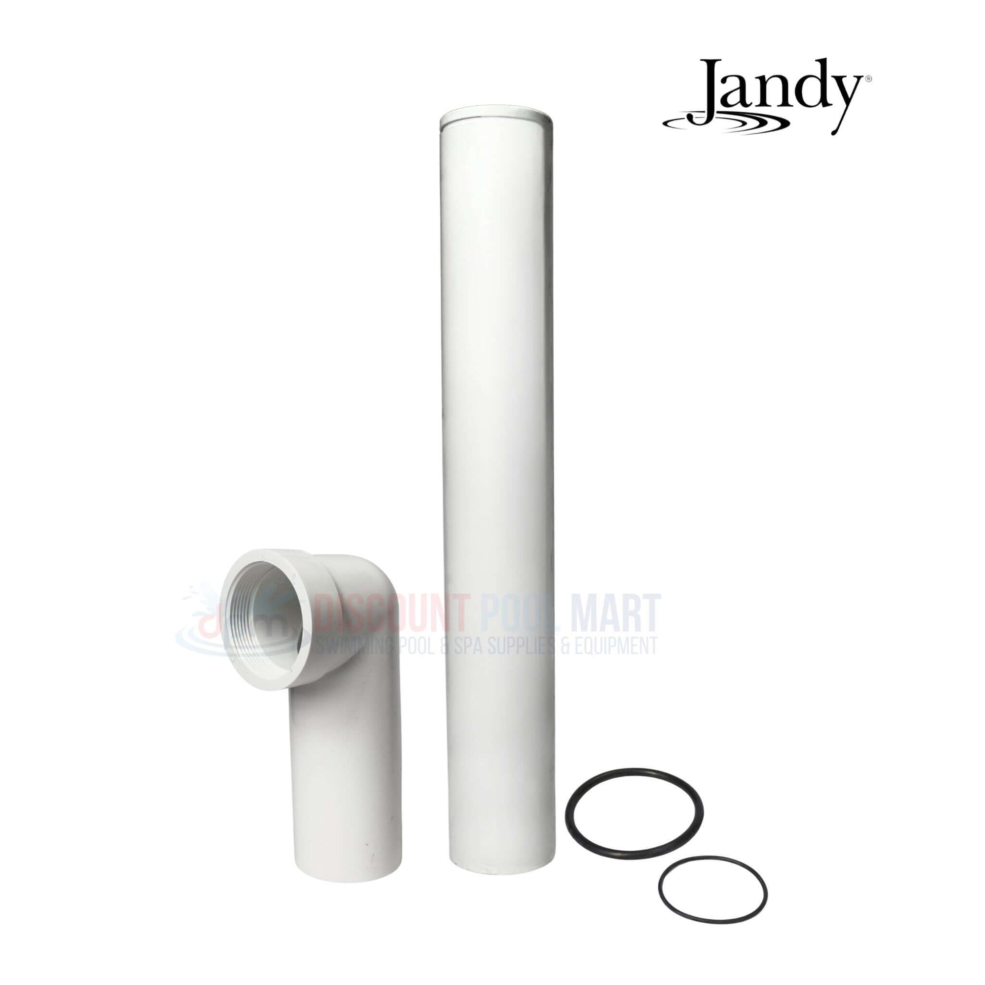 Jandy Outlet Tube Elbow Assembly with O-Rings for DEV and DEL filters available at Discount Pool Mart DPM.