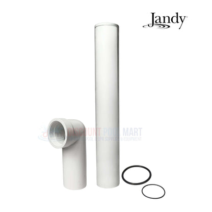 Jandy Outlet Tube Elbow Assembly with O-Rings for DEV and DEL filters available at Discount Pool Mart DPM.