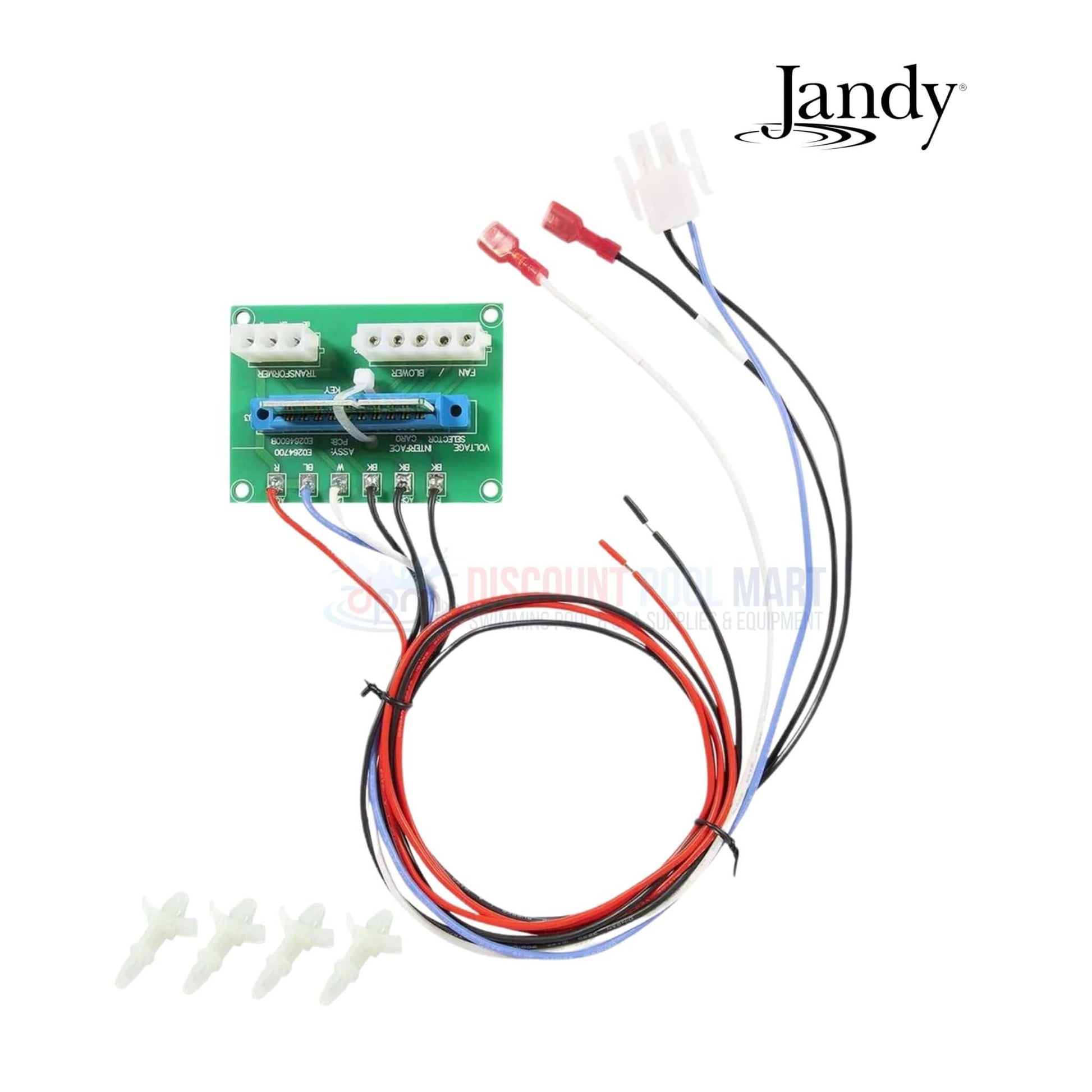 Jandy Power Distribution Board R0458100 for LXi and JXi heaters from Discount Pool Mart DPM, essential for heater efficiency.