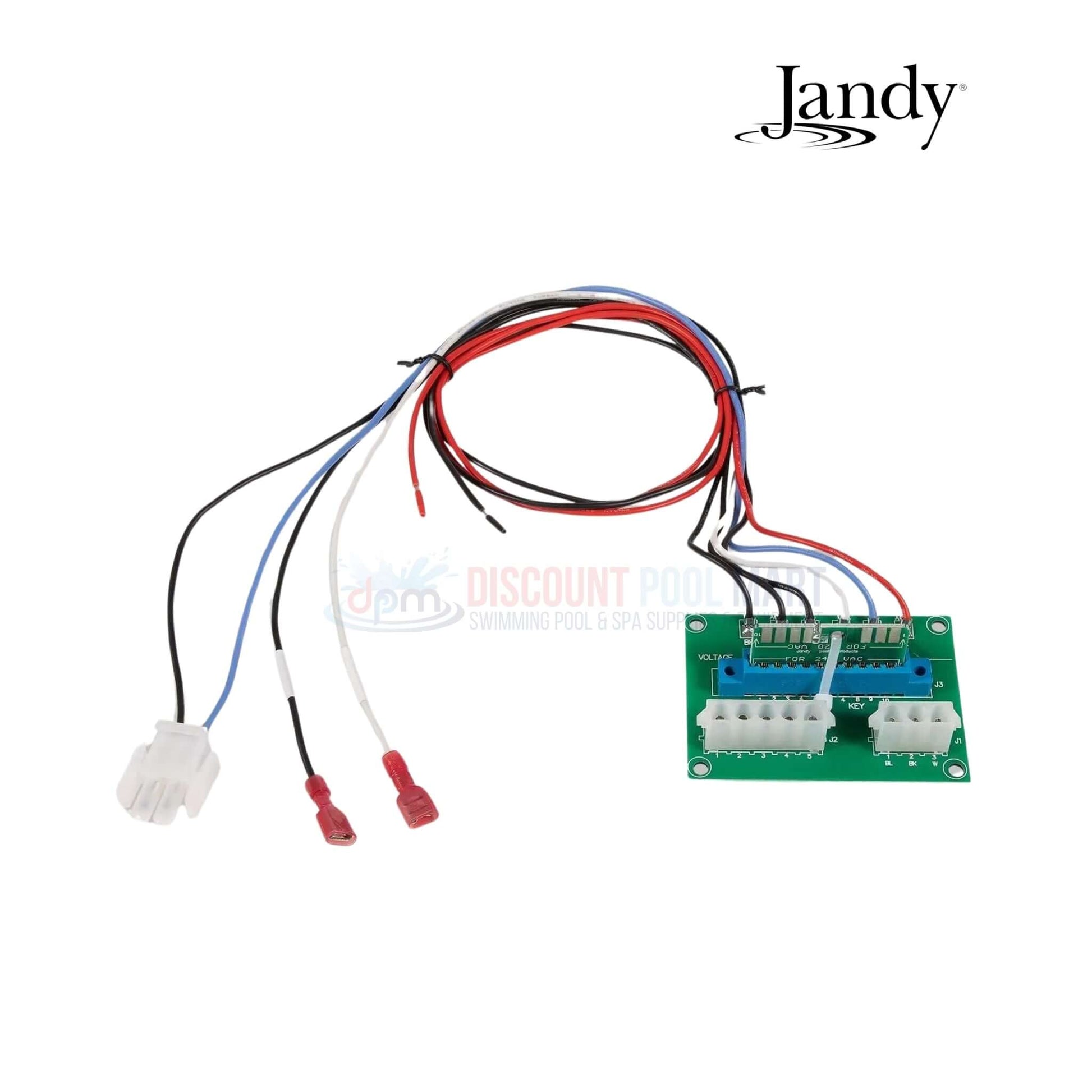 Jandy Power Distribution Board R0458100 for LXi and JXi heaters at Discount Pool Mart DPM with wiring connections.