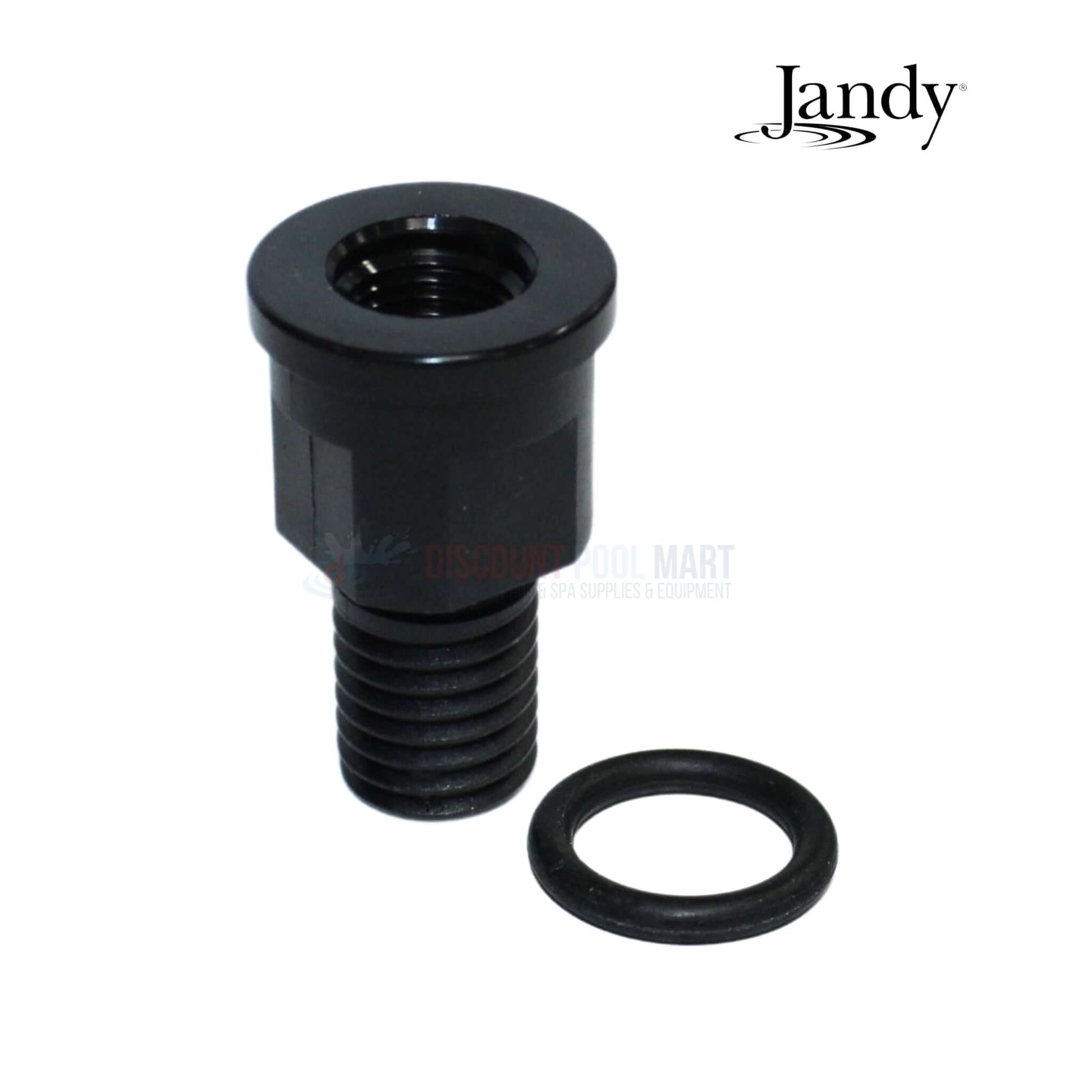 Jandy Pressure Gauge Adapter R0557100 with O-ring for CS Filters at Discount Pool Mart DPM. Essential for pool filtration.