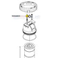 Jandy Pressure Gauge R0556900 exploded view diagram for CS and CJ Series Filters from Discount Pool Mart DPM.