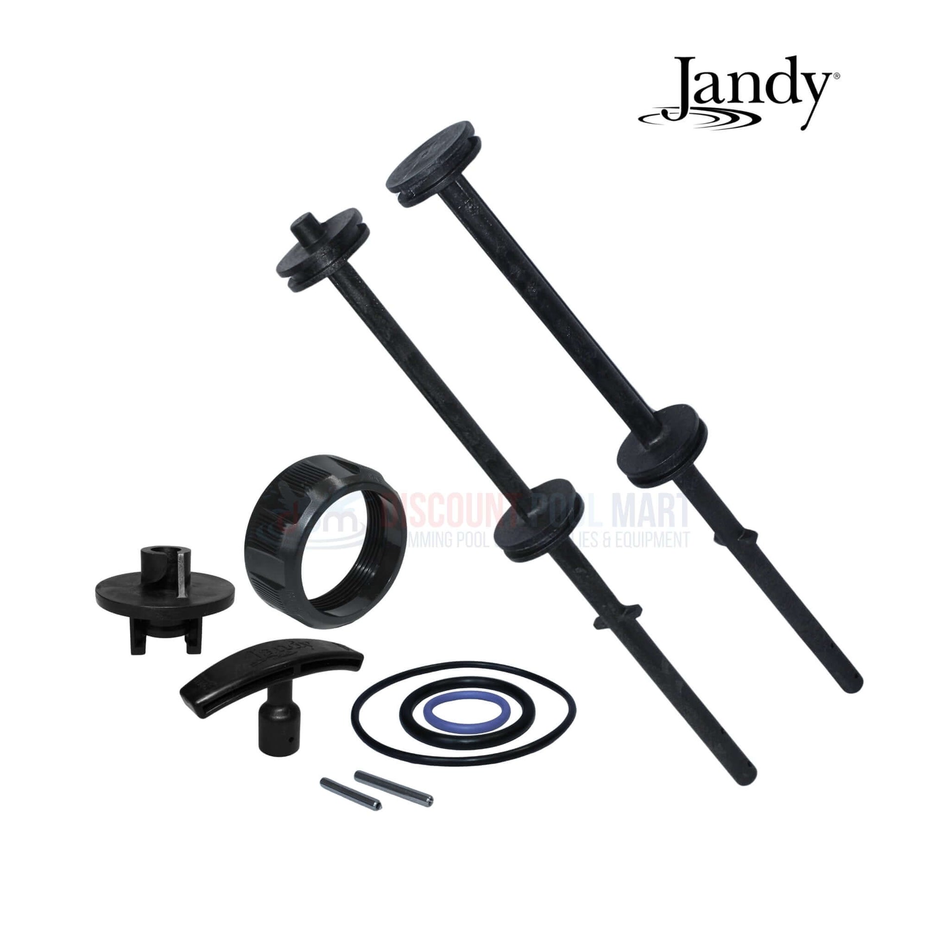 Jandy Slide Valve Shaft Kit R0442200 for backwash valves, includes essential replacement parts, Discount Pool Mart DPM.
