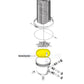 Exploded diagram of Jandy Tank Retaining Ring R0405200 for DEV and DEL Filters from Discount Pool Mart DPM.