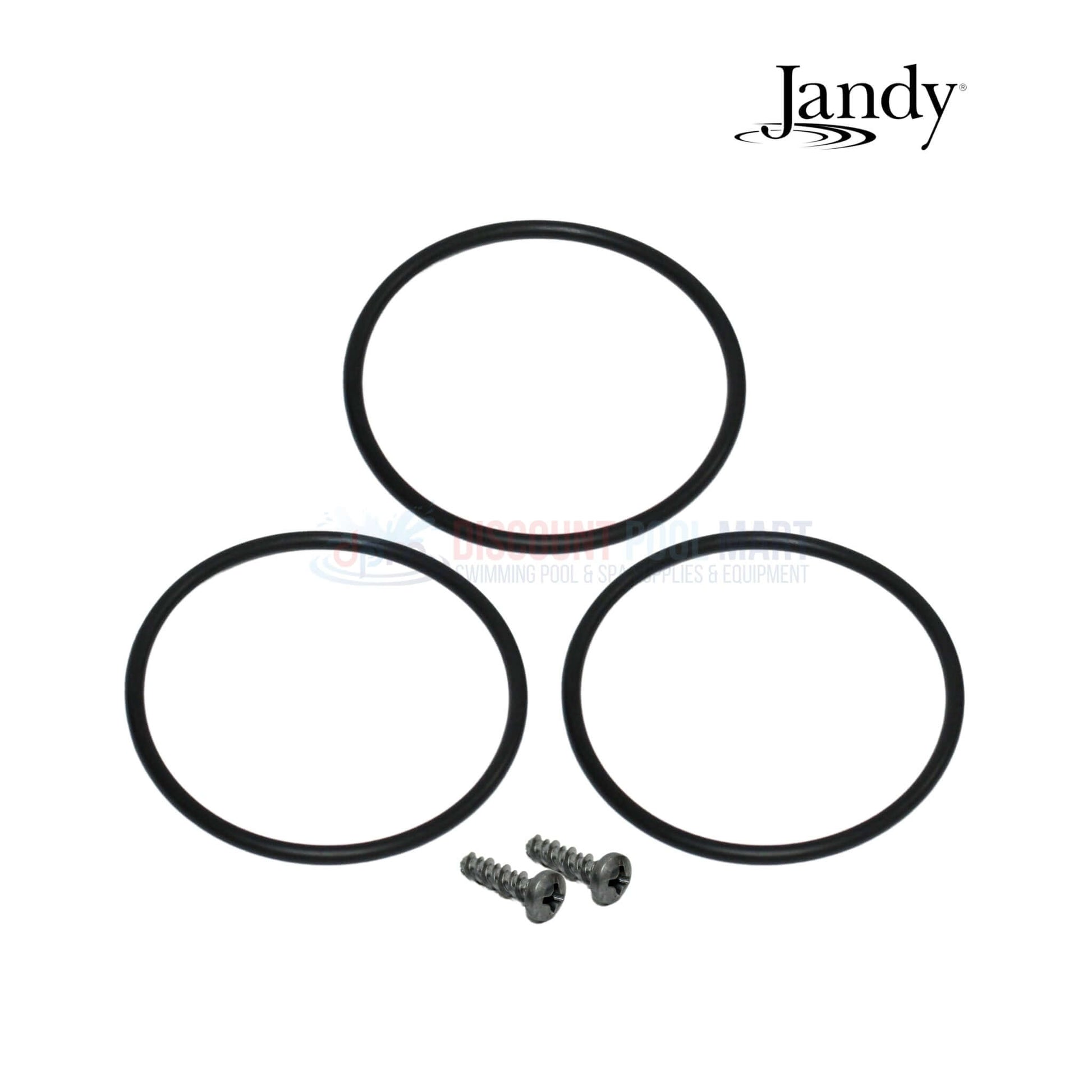 Jandy O-Rings and screws for AquaPure/PureLink systems from Discount Pool Mart DPM, essential for leak-free connections.