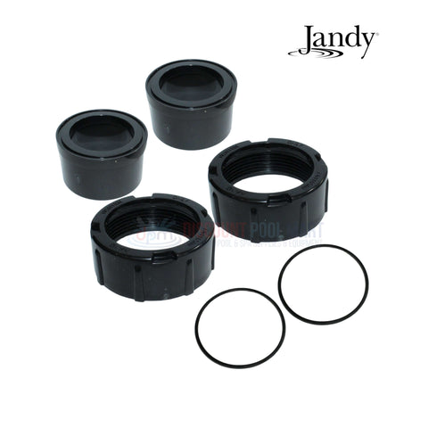 Jandy Union Kit for FloPro Pumps R0327301, 2 inch x 2 inch, includes nuts and O-rings from Discount Pool Mart DPM.