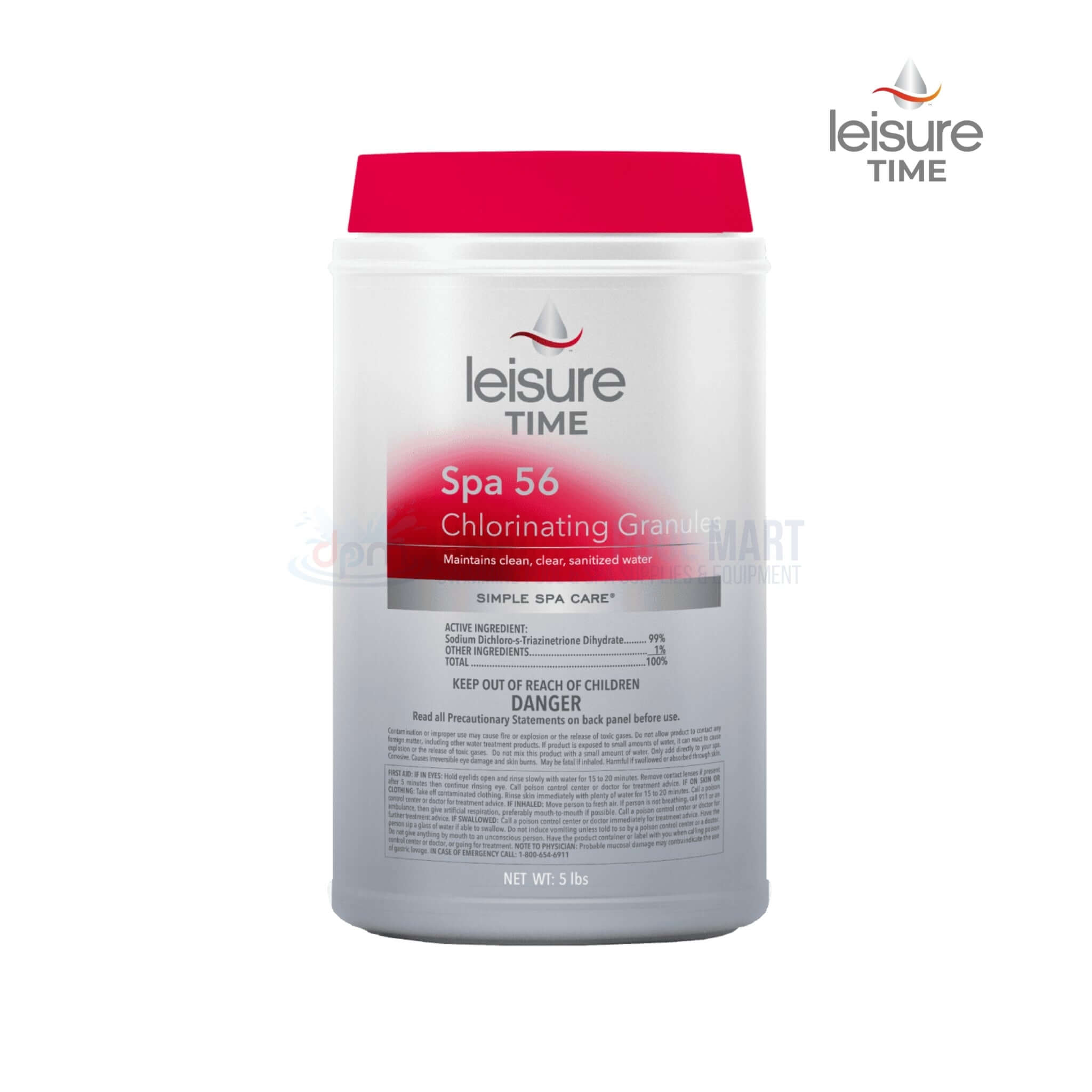 Leisure Time Chlorine Spa 56 Granules (5lb) - Essentials Leisure Time Chlorine Spa 56 Granules (5lb) - Essentials