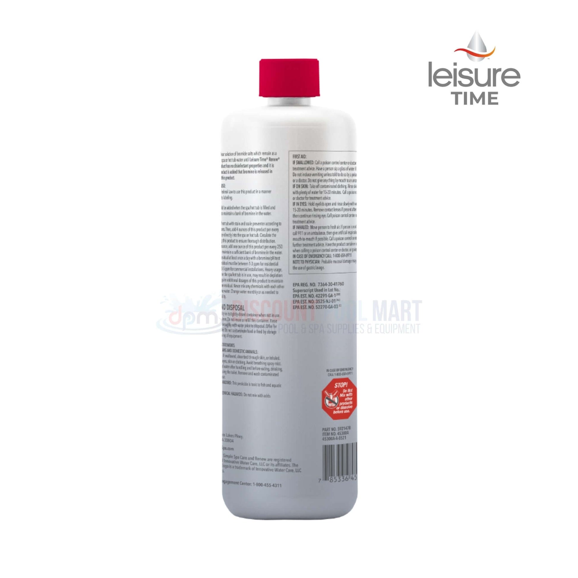 Leisure Time Reserve Bromide Solution 32 oz | Chlorine-free spa sanitizer from Discount Pool Mart DPM.