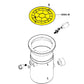 MP Industries 4061-W Yellow Lid for AutoFill Water Leveler, compatible with Discount Pool Mart DPM products.