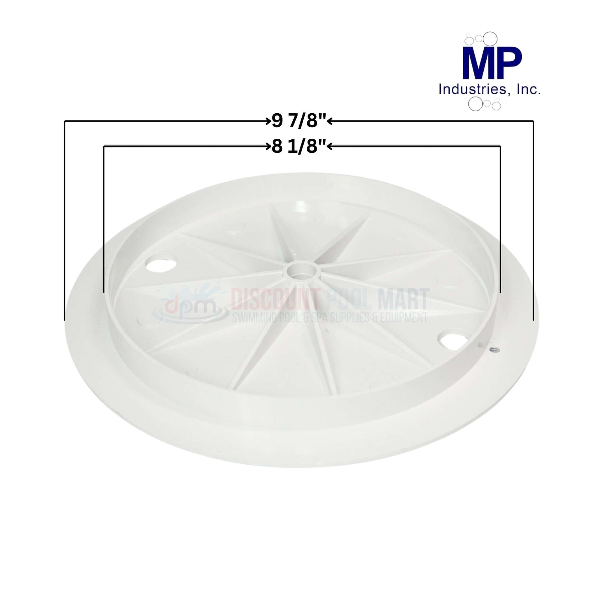 MP Industries White Lid for AutoFill Water Leveler 4061-W, 9 7/8" diameter, 8 1/8" circle, from Discount Pool Mart DPM.