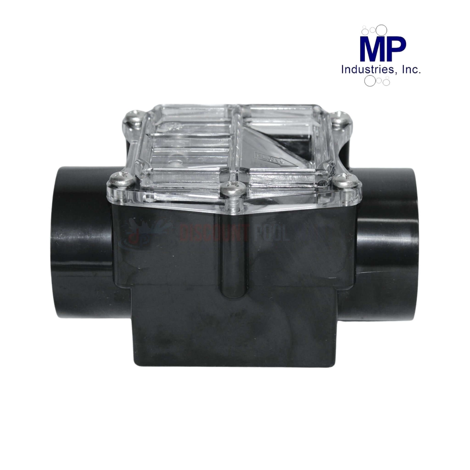 Magic Plastics CR2 2-inch corrosion-resistant check valve from Discount Pool Mart DPM with clear serviceable cover.