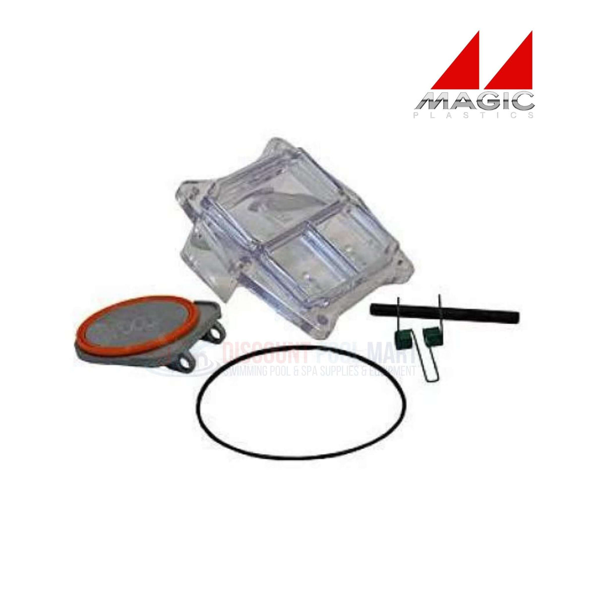 Magic Plastics Check Valve Flap and Lid Kit 2" for plumbing from Discount Pool Mart DPM, corrosion-resistant, durable design.