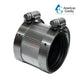 Mission Clamp No Hub Coupling 1.5" x 1.5" from Discount Pool Mart DPM, durable for plumbing and drainage.